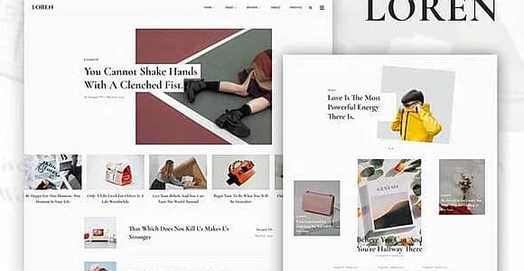 Loren - Blog & Magazine Elementor Template Kit