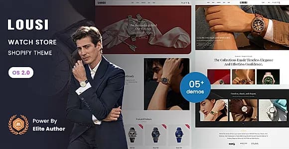 Lousi - Watch Store Shopify 2.0 Theme