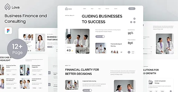 Lova - Business Finance and Consulting Figma Template