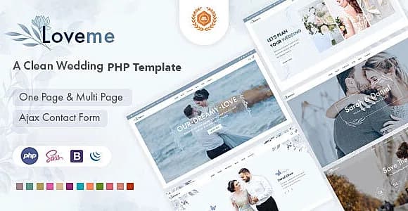 Loveme - Wedding & Wedding Planner PHP Template