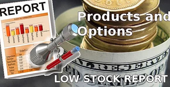 Low Stock Report for Opencart