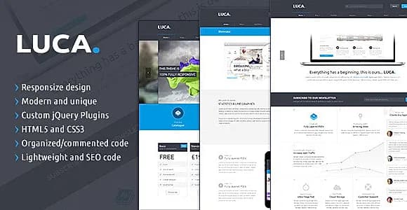 LUCA - Responsive HTML5 Template