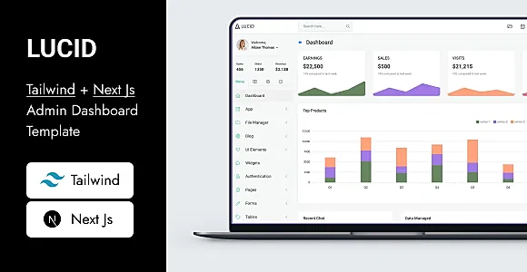 LUCID - Next.js + Tailwind CSS Admin Dashboard Template and Ui Kit
