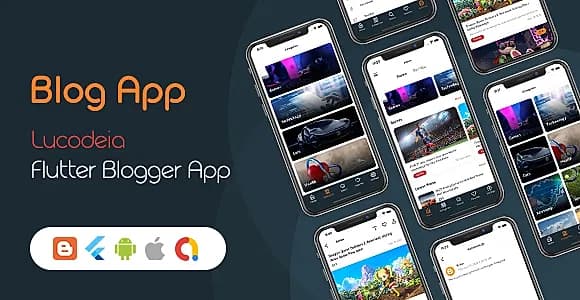 Lucodeia Blog - Flutter Blogger App | Admob - DarkMode