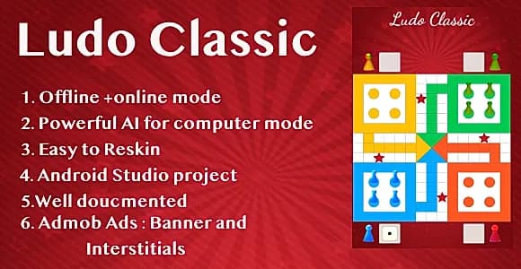 Ludo Classic !Ludo Game- Admob Ads + Android Studio