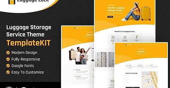 Luggage Lock - Elementor Template Kit