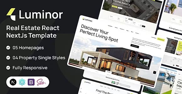 Luminor - Real Estate NextJs + Typescript Template