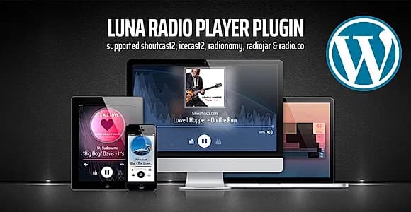 LUNA RADIO PLAYER WordPress Plugin