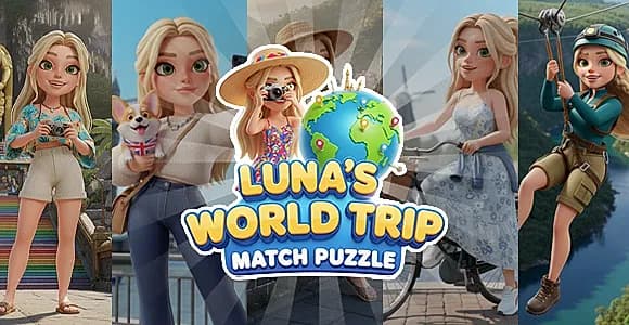 Luna's World Trip: Match Puzzle - HTML5 Game - Puzzle Game - Construct 3