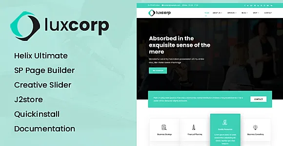 LuxCorp - Joomla 5 Insurance Agency Business Template