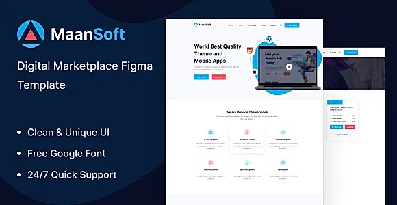 MaanSoft-Digital Marketplace Figma Template