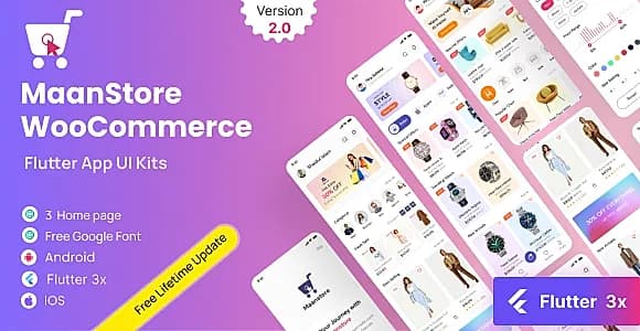 MaanStore- Flutter eCommerce App UI Kit (eCommerce & WooCommerce)