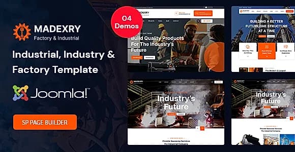 Madexry - Construction Factory & Industrial Joomla Template