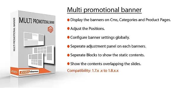 Magento slider for CMS, widgets and Product Pages