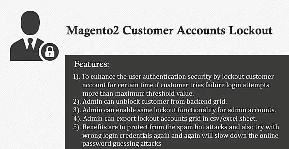 Magento2 Customer Accounts Lockout
