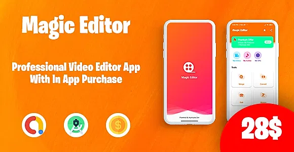 Magic Editor - Pro Video Editor with in-app purchase