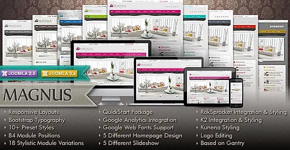 Magnus Multipurpose Joomla Theme
