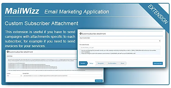 MailWizz EMA - Custom subscriber attachment