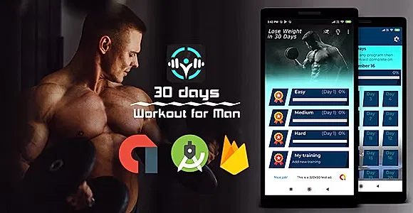 Male Fitness | Admob | Firebase | Android Studio