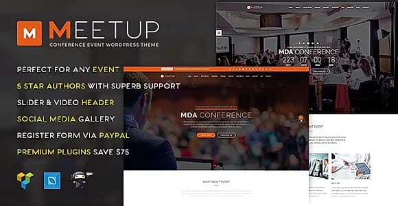 Maniva Meetup WordPress Theme