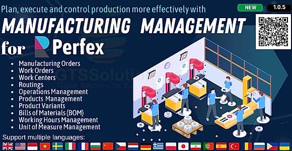 Manufacturing Management module for Perfex CRM