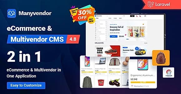 Manyvendor - eCommerce & Multivendor CMS