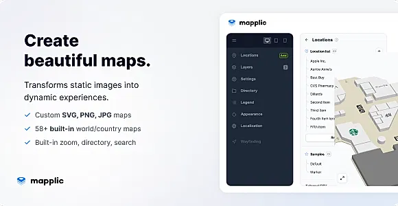 Mapplic - Custom Interactive Map Plugin