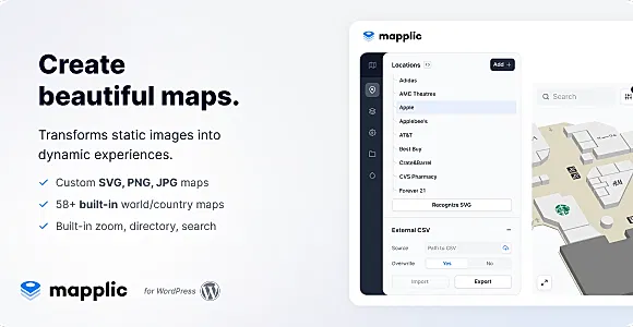 Mapplic WordPress Plugin