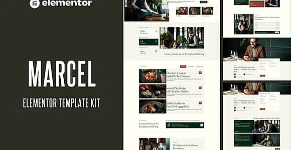 Marcel - Luxury Restaurant Elementor Template Kit