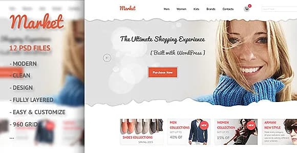 Market - eCommerce, Retail, Shopping PSD