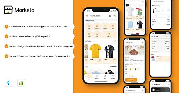 Marketo Flutter eCommerce App with Shopify Integration