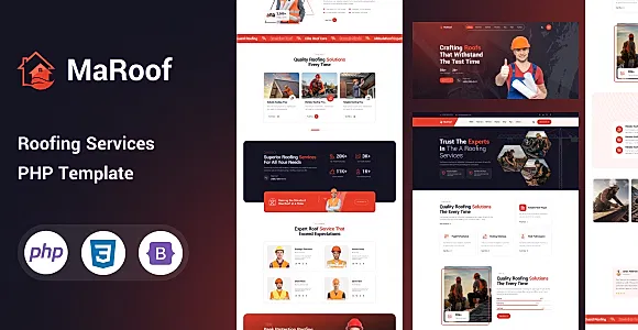 Maroof - Roofing Services PHP Template