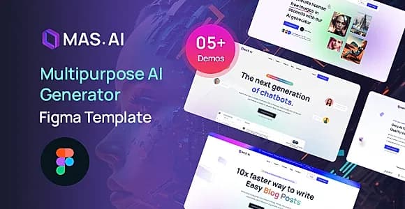 MasAI - AI Generator Figma Template