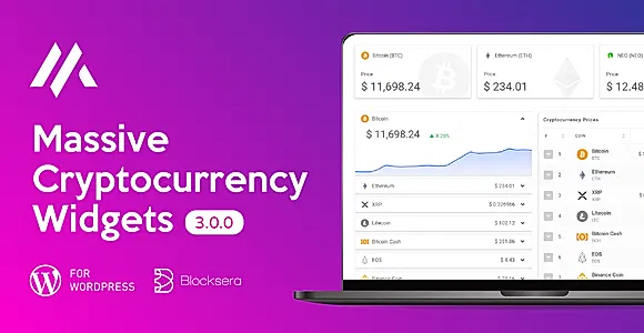 Massive Cryptocurrency Widgets WordPress Plugin