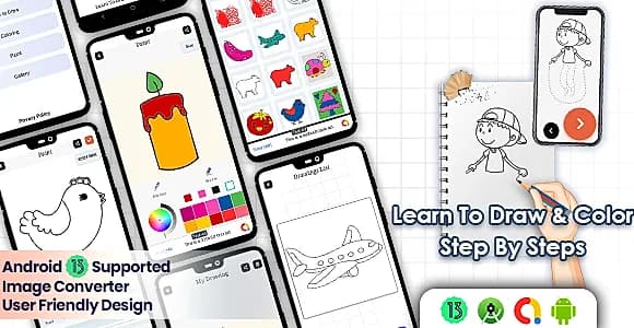 Master Art: Step-by-Step Drawing and Coloring, Draw & Color Like a Pro: Step-by-Step Mastery