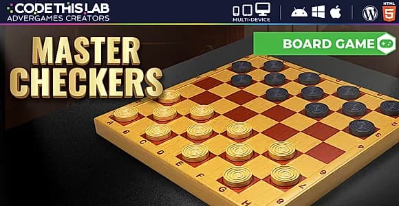Master Checkers - HTML5 Board Game