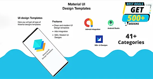 Material Design UI Templates | Material Design UI Components App