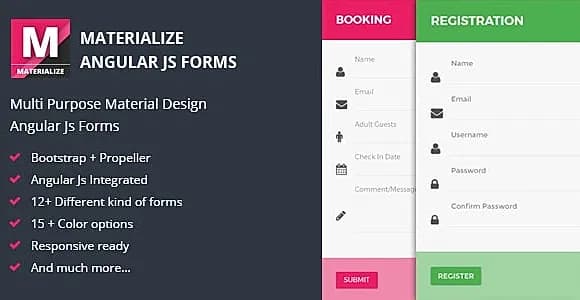 Materialize - Material Angular JS Forms