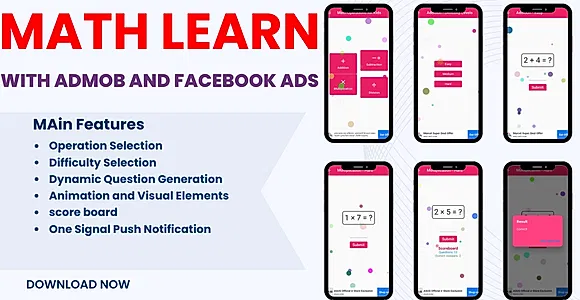 Math Learn ( Admob & Facebook Ads )