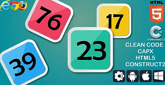 Math Up Down - HTML5 Game (capx)