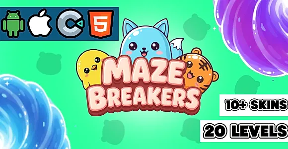 Maze Breakers Construct 3 HTML5 Game