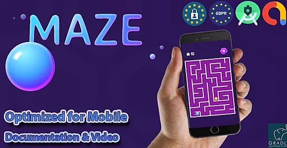 MAZE NEON (Admob + GDPR + Android Studio)