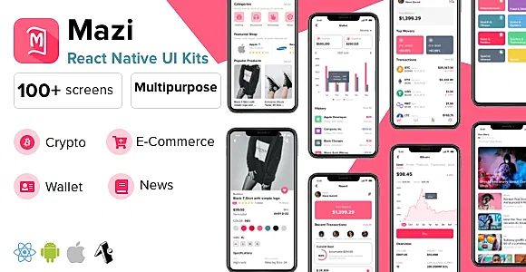 Mazi - mobile React Native UI KIT Elements