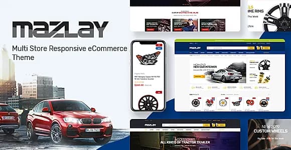 Mazlay - Car Accessories OpenCart Theme (Included Color Swatches)
