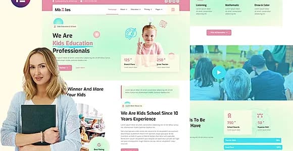 Mbolos - Kids School Profile & Promotion Elementor Template Kit