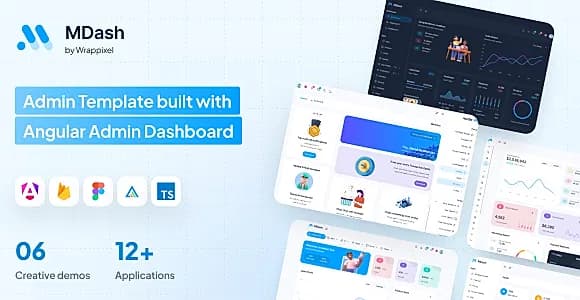 MDash Angular Dashboard Template