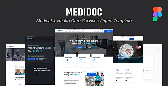 Medidoc - Medical & Healthcare Service Figma Template