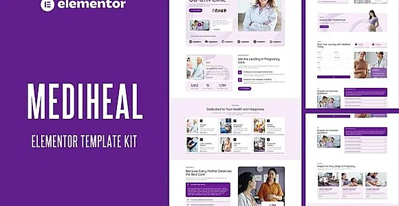 Mediheal - Pregnancy & OB-GYN Clinic Elementor Pro Template Kit