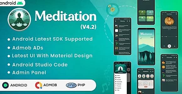 Meditation Relax Android App With PHP Admin Panel / Online Music App With PHP Admin Panel