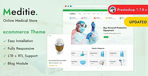 Meditie - The Medical Store Prestashop 1.7 Responsive Theme